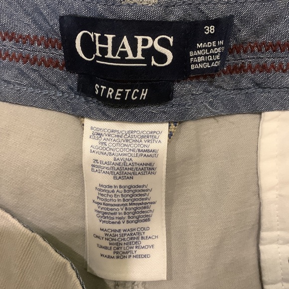 CHAPS Men's Grey Stretch Cargo Shorts, Size 38 - Picture 5 of 6